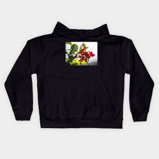 Flower with Butterfly Kids Hoodie